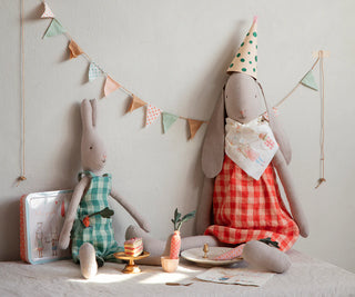 coton en herbe jouet peluche lapin maileg 