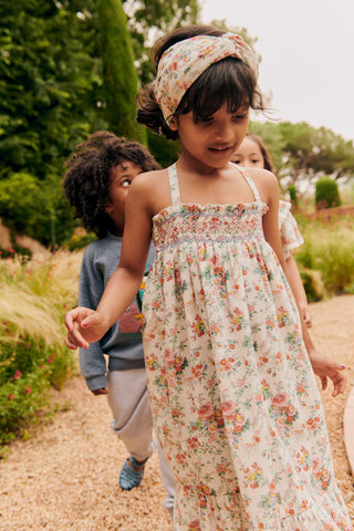 Bandeau Yuriria fleurs cheveux enfants Louise misha coton en herbe