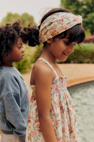 Bandeau Yuriria fleurs cheveux enfants Louise misha coton en herbe
