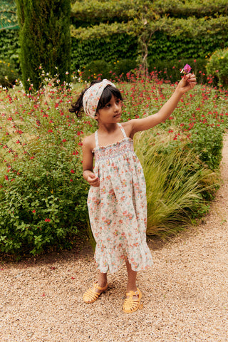 Bandeau Yuriria fleurs cheveux enfants Louise misha coton en herbe