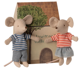 jouet souris Maileg LouiMax et sa sœur Stella  Coton en Herbe