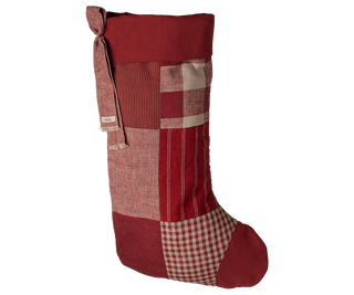 Chaussette de Noël à carreaux Maileg, Disponible chez Coton en Herbe
