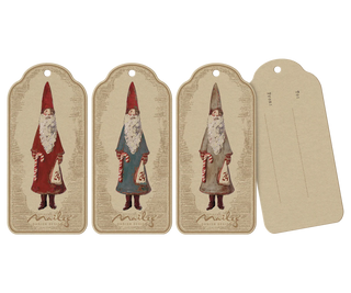 Étiquettes cadeaux Maileg Nicolaus, Noël. Parfaites pour embellir vos paquets et décorations festives. Coton en Herbe.