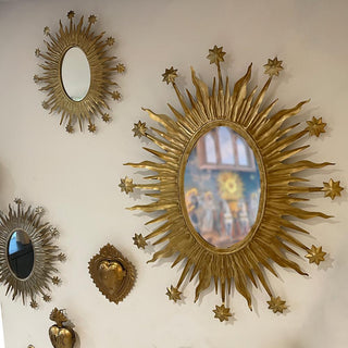 Miroir Galilée boncoeurs décoration coton en herbe