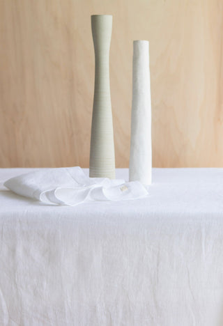 Nappe en lin lavé blanc gabrielle paris coton en herbe