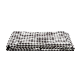 Nappe en lin vichy Noir gabrielle paris coton en herbe