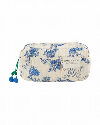 Petite trousse Orchid bleu emile et ida coton en herbe
