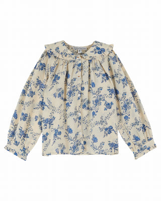 Blouse Orchid bleu enfant emile et ida coton en herbe