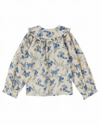 dos Blouse Orchid bleu enfant emile et ida coton en herbe