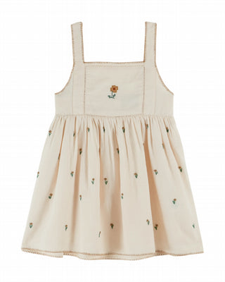 Robe brodée tulipes