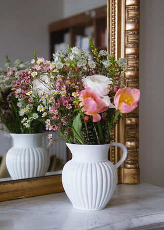 Pichet Godron en porcelaine, Alix D.Reynis chez Coton en Herbe