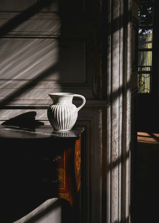 Pichet Godron en porcelaine, Alix D.Reynis chez Coton en Herbe