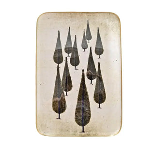 Plateau Réception Cyprus en métal doré signé Boncoeurs, création artisanale raffinée inspirée de la nature méditerranéenne, disponible chez la boutique Coton en Herbe