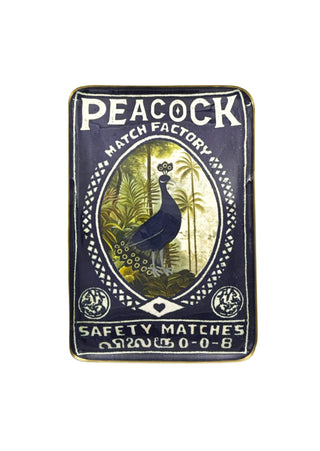 Plateau Reception Peacock boncoeurs coton en herbe