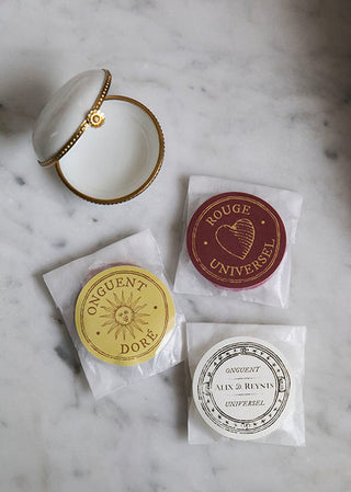 Recharges pour onguents parfumés Alix D. Reynis, création artisanale française proposée par la boutique Coton en Herbe.