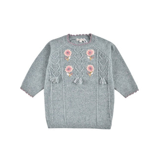 Robe Algonya brodée louise misha enfant coton en herbe