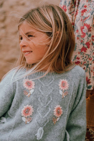 robe algonya brodée louise misha enfant coton-en-herbe