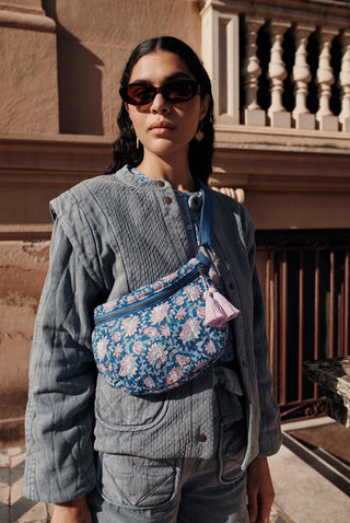 Banane Gaby bleu marine femme Louise Misha coton en herbe