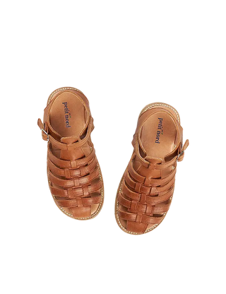 Sandale braided enfant cognac petit nord coton en herbe kids