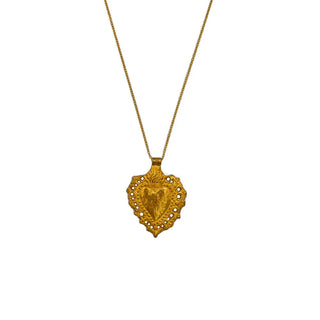 Sautoir Coeur Maria femme boncoeurs coton en herbe