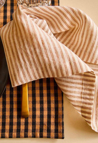 Serviette en lin lavé café milk gabrielle paris coton en herbe