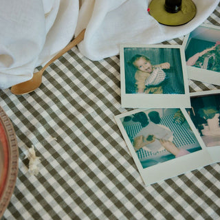 Set de table Vichy kaki gabrielle paris coton en herbe