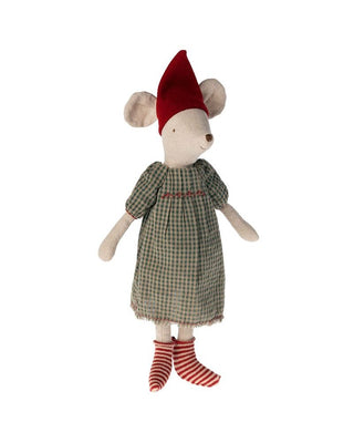 Souris de Noel Medium fille noel maileg coton en herbe