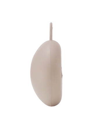 Etui à tétine beige bébé hevea coton en herbe