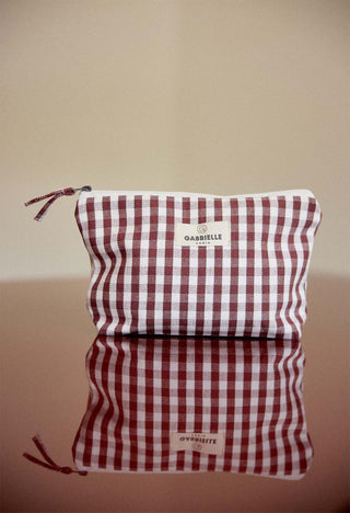 Trousse vichy Bordeaux gabrielle paris coton en herbe