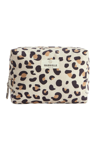 Trousse de toilette léopard gabrielle paris coton en herbe