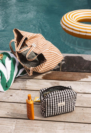 Trousse de toilette vichy noir gabrielle paris coton en herbe