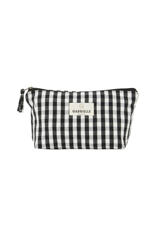 Trousse vichy noir beaute gabrielle paris coton en herbe