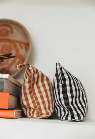 Trousse vichy noir beaute gabrielle paris coton en herbe